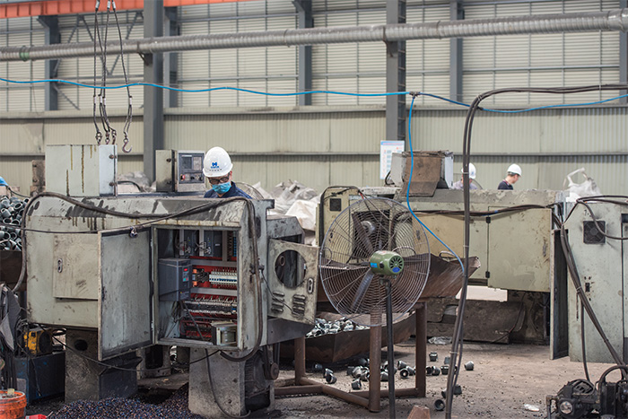 绥芬河网架配件-锥头加工车间